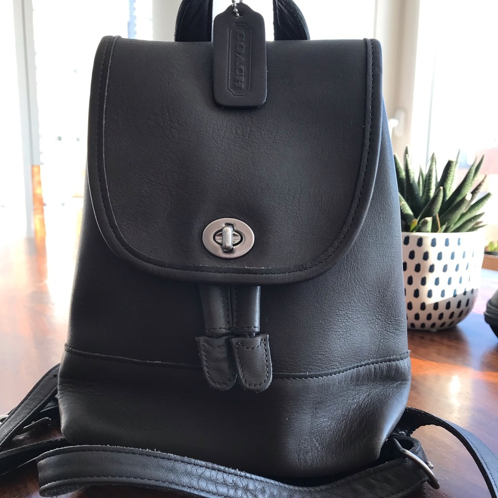 Vintage Coach Leather Backpack